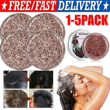 5/3x Natural Hair Darkening Shampoo Soap Bar Dark Hair Polygonum Multiflorum Bar
