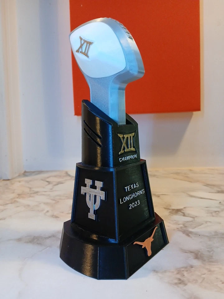 TEXAS LONGHORN FOOTBALL 2023 BIG XII CHAMPIONSHIP TROPHY - Image 2 of 4