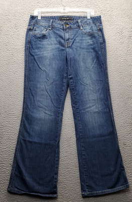 Calvin Klein Ultimate Boot Jeans Cut Womens 10 Blue Denim Streetwear WG40A32C