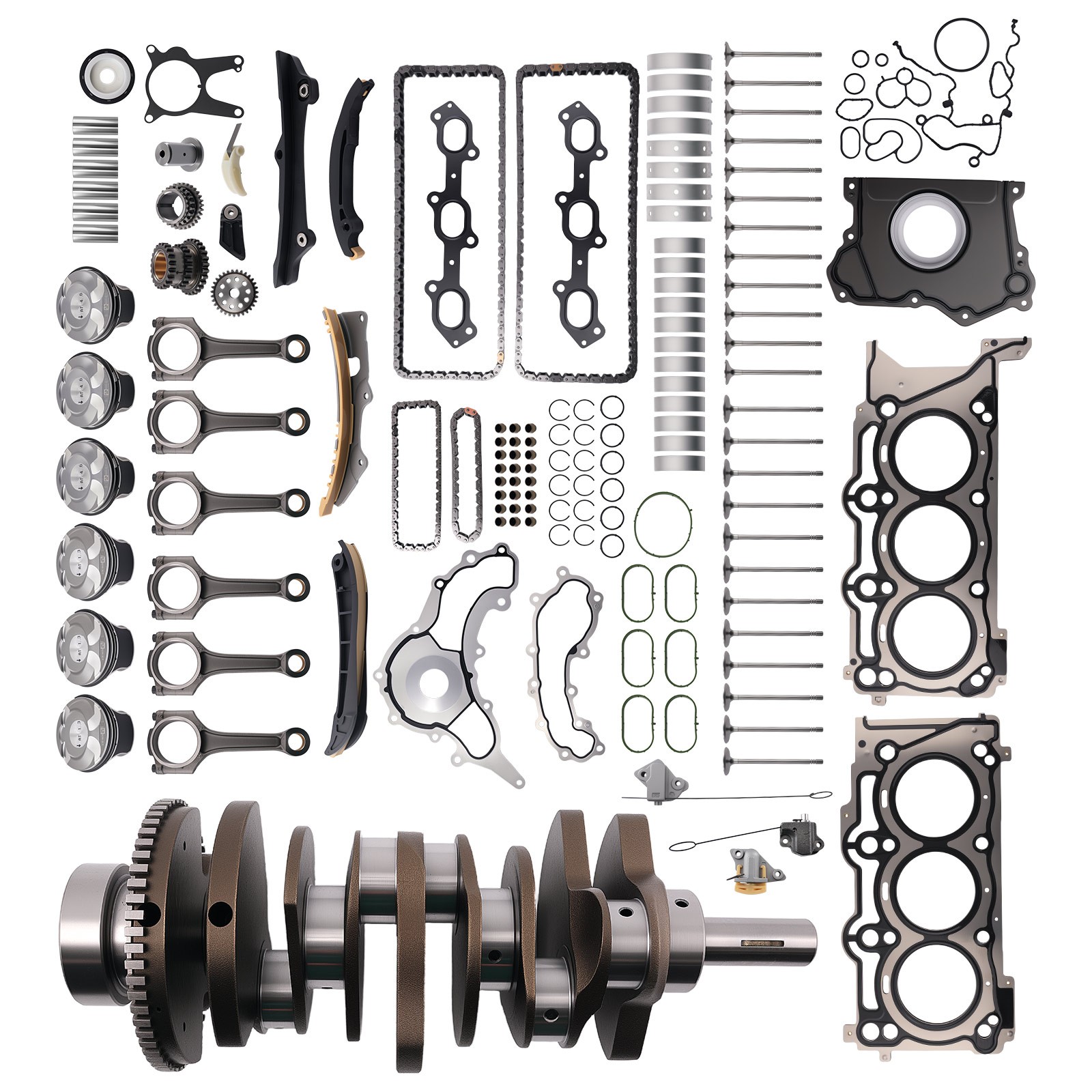 Engine Rebuild Kit for Maserati Levante S 3.0L V6 2017+ Pistons Conrods Gaskets