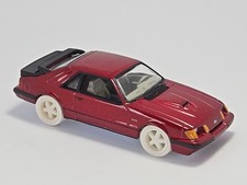 1984 '84 Ford Mustang SVO Auto World Target Ultra Red Chase 1/64 Scale Die-Cast