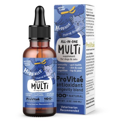 HUGGIBLES All-in-One Multi Liquid Multivitamin for Dogs and Cats   Daily Supp...