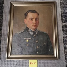 Sch&ouml;nes &Ouml;lgemalde "MILITARY" mit Rahmen    74 x 60 cm