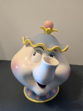 Disney's Beauty  The Beast Mrs. Potts Ceramic Tea Pot Music Box Retired