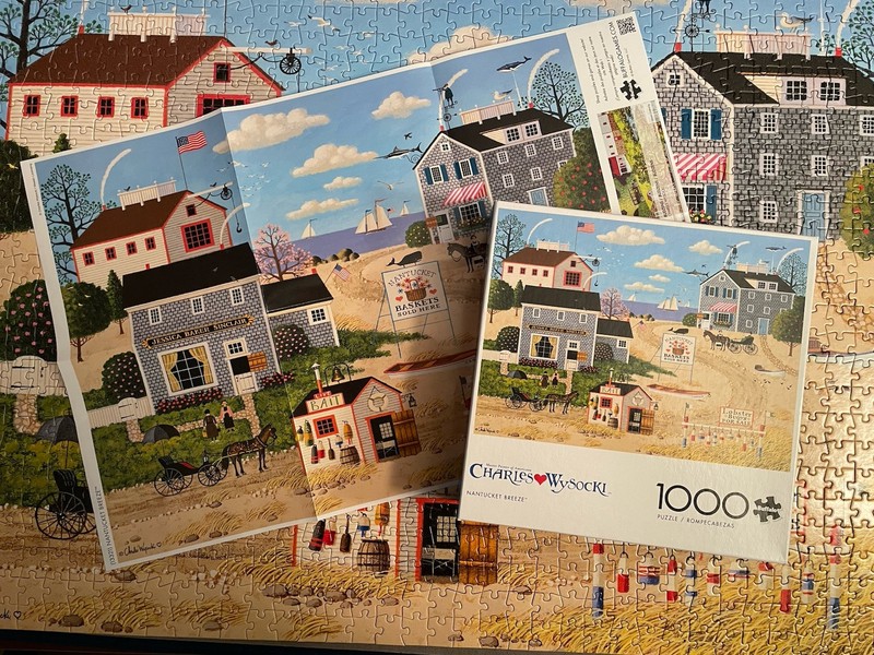 Charles Wysocki "Nantucket Breeze" 1000 pc Jigsaw Puzzle Buffalo Games
