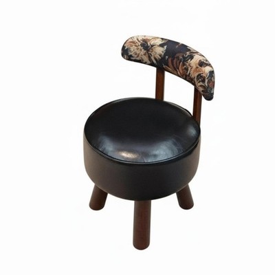 Ergonomischer Freizeitsitz Retro Design Niederlehner Drehstuhl Massivholzgestell