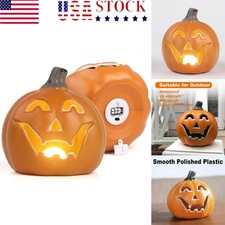 Jack O Lantern Pumpkin Light Up 5in Indoor Halloween Decor LED Decoration