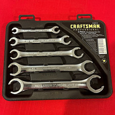 Craftsman 942012 Sae Flare Nut Wrench Set 5pc 14-78 Polished - Usa