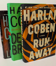 Harlan Coben Hardcover Thriller Lot - Live Wire, Deal Breaker, Run Away