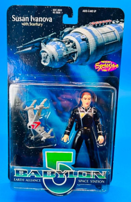 Sealed Babylon 5 Susan Ivanova w/ Starfury Action Figure Earth Alliance