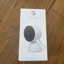 Google Nest Cam 2nd Gen Wired 1080p Indoor Home Security Camera White GJQ9T NEW