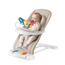 Baby Bouncer, Easy to Assemble Baby Bouncer Seat with Feeding Tray