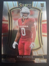 2025 Panini Select Will Johnson #122 Rookie Card RC. rookie card picture