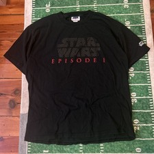 Rare Vintage CSA Star Wars Episode 1 The Phantom Menace 1999 Film T Shirt 90s XL
