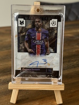 Ousmane Dembele 4/10 Autograph - Topps Museum Marbleized 