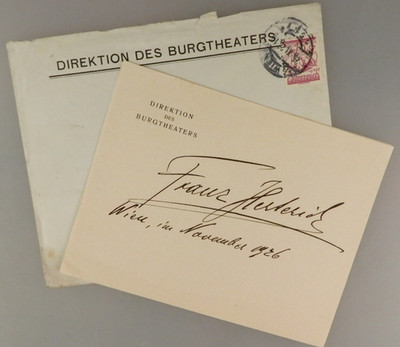 Autogramm deutscher Schauspieler und Regisseur Franz Herterich 1926 (136696)