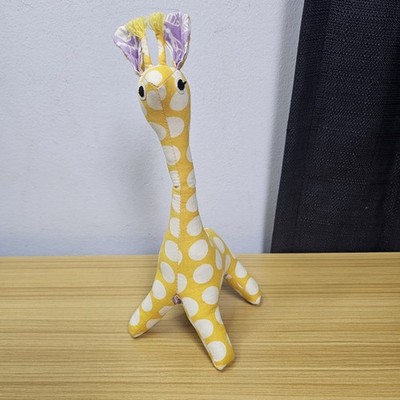 Vintage Japanese Scrappy Patchwork Baby Giraffe Yello Zenzen 100% Cotton