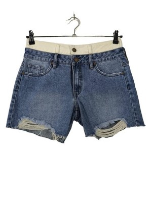 MY ESSENTIAL WARDROBE Jeansshorts Damen Kurze Hose Gr. DE 38 blau Casual-Look