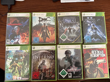 Xbox 360 Spielesammlung mit 8 Spielen (Red Dead Redemption, Star Wars, DMC, ...)