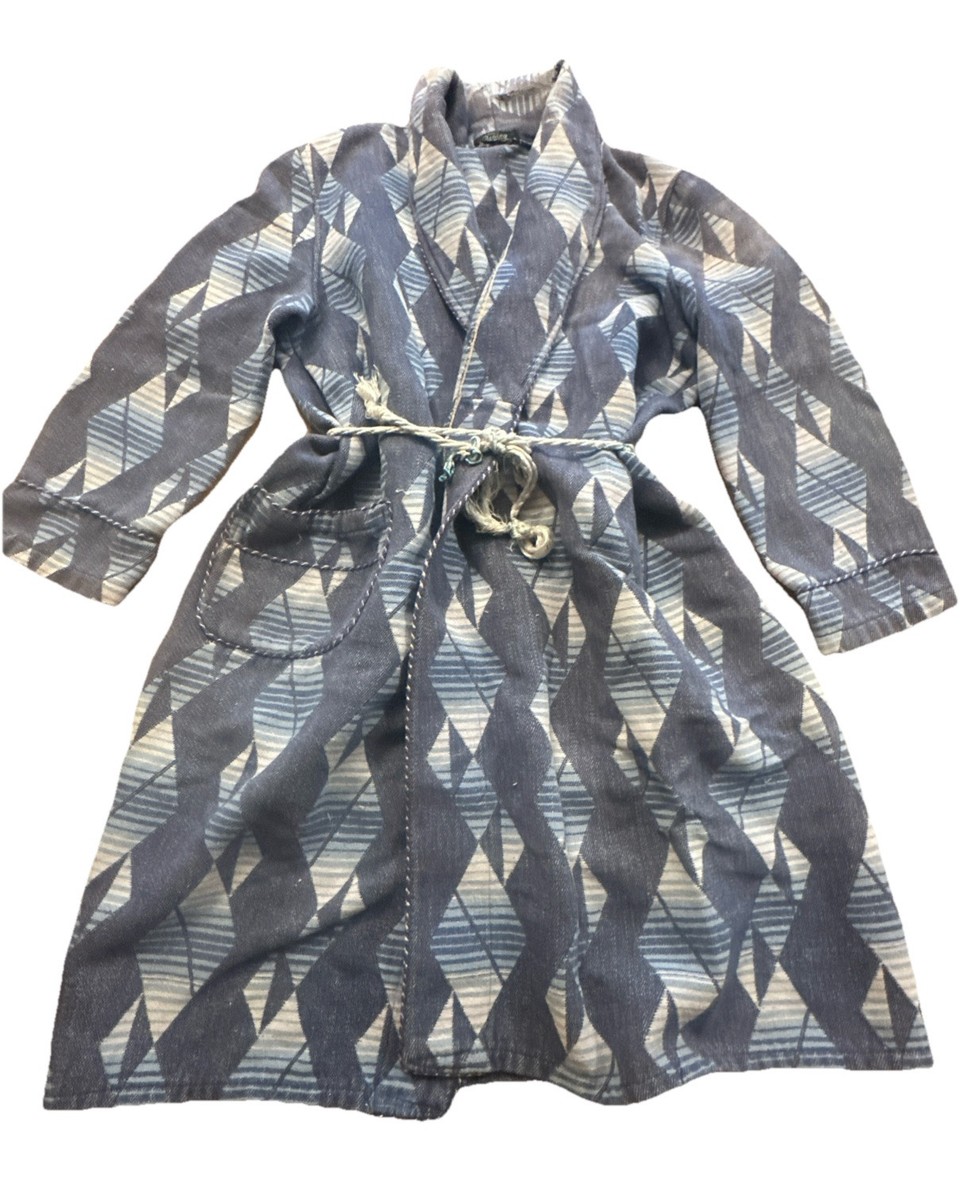 Vintage 1940s Beacon Camp Blanket Robe Unisex S/M Southwest