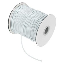 Waxed Cord 2mm Waxed Thread 87 Yard Wax String Leather Cord Milk White 