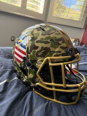 Adidas Riddell x BAPE Football Helmet Green Camo A Bathing Ape