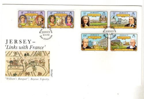 1982 JERSEY - LINKS WITH FRANCE FDC FROM COLLECTION K53