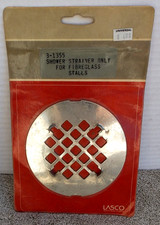 Lasco Stainless Shower Strainer 4.25 Inch Drain Cover For Fiberglass Showers