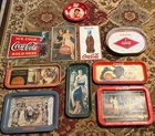 Vintage Coca-Cola Tin Tray & Sign Lot – Santa, Women, Bottle Art, Retro Ads Set