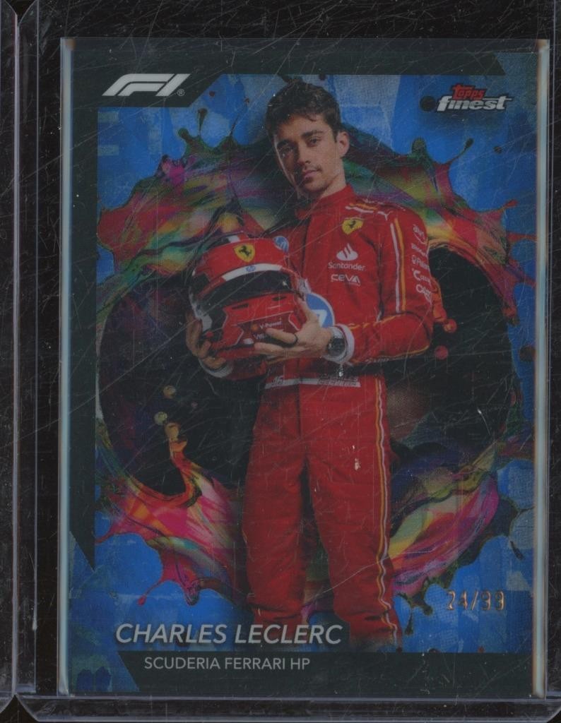 2024 Topps Finest Formula 1 CHARLES LECLERC #203 Rare Blue Refractor /99 F1 JS1