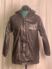 Frogg Toggs 100 Polyethylene Lightweight Zip Front Hooded Jacket Sz S/M Youth
