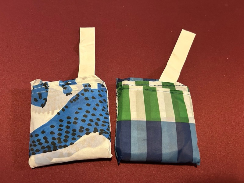 2 Ikea Foldable Bag Reusable Shopping Bag Fold In Pouch Pocket Tote Sack Skynke