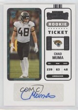 2022 Panini Contenders Rookie Ticket Chad Muma #181 Auto 14ay