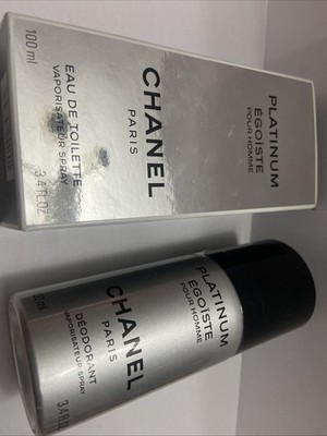 Chanel EGOISTE PLATINUM  EAU DE TOILETTE SPRAY 100 ml+ Deodorant Spray 100ml