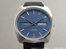 DUGENA Geneva Quadrante Blu Giorno Data Automatico 36mm 1960 Antico Uomo Watch