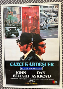 Rare Blues Brothers Original Worldwide Film Poster Posters 1980s Comedy Turkiye