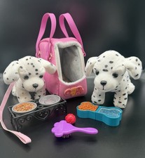 Our Generation Dalmatian Dog Lot Carrier, Food, Brush, Ball Play Set 18 Doll