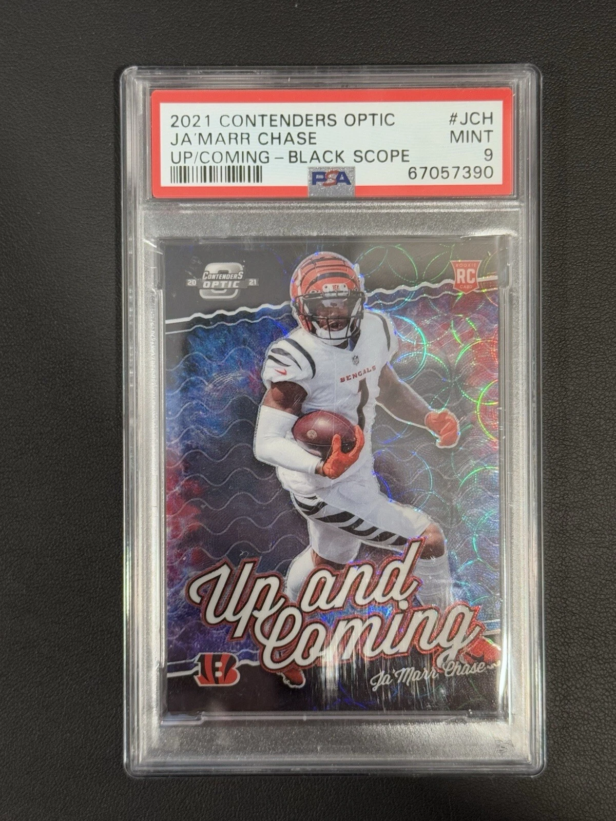 JaMarr Chase Panini Contenders Optic Up and Coming #JCH Black Scope