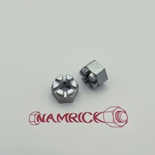 BSW (Whitworth) Castle Nut BZP 1/4" 5/16" 1/2"