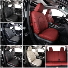 EKR Custom Fit Pilot Car Seat Cover for Honda Pilot 2016-2025 Full Set Leather