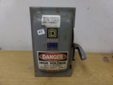 Square D Safety Switch 30A 3-Phase 600VAC FREE SHIPPING 