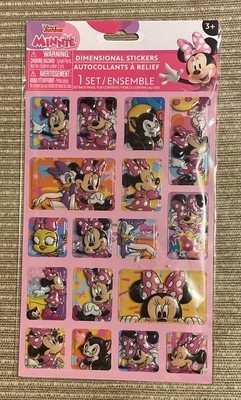 Disney Junior 3-D Minnie Mouse 17 sticker pack