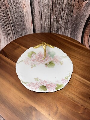 RARE VINTAGE T&V LIMOGES FRANCE SMALL CANDY DISH FLOWERS