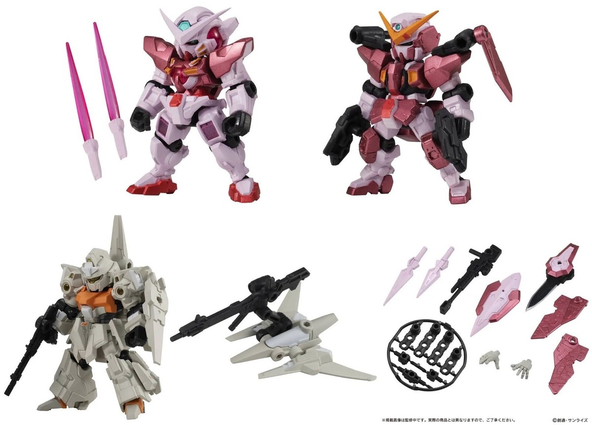 Gundam Ensemble Part #15.5 Full Set Trans-Am Exia, Dynames