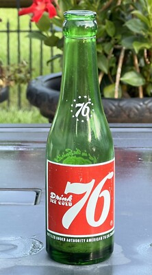 Vintage Soda Bottle DRINK ICE COLD 76 Get in the Spirit Iona