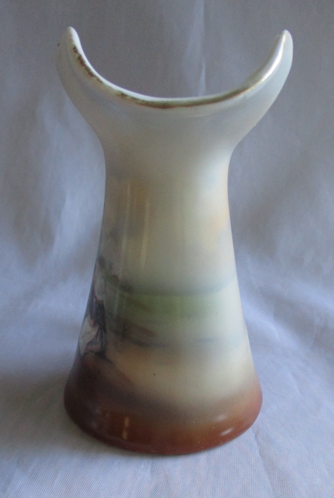 ANTIQUE MINIATURE PORCELAIN PITCHER ROYAL BAYREUTH DUTCH SCENE MILK