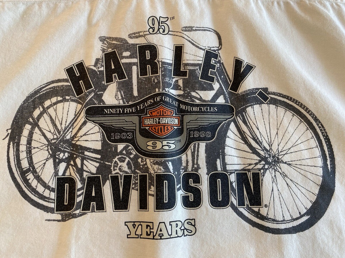 HARLEY DAVIDSON 95th ANNIVERSARY SHIRT, COLLAR BUTTON DOWN. | eBay