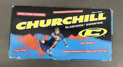 NEW CHURCHILL SKATEBOARD GOLF SUP SURF BODYBOARD FINS SMALL 3.5-5 MOREY STICKER