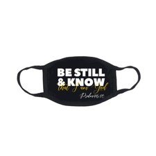 Religious Face Mask home made Faith is Essential Be Still  Know