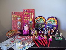 LARGE LOT OF The Flintstones Collectible FIGURINES, WIND-UP FIGURES,FLASHLIGHT 